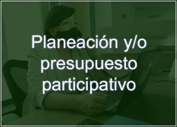 Banner Planeación y/o presupuesto participativo