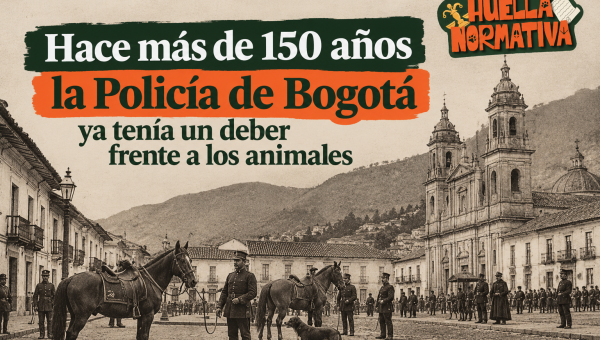 Hace más de 150 años la Policía de Bogotá ya tenía un deber frente a los animales