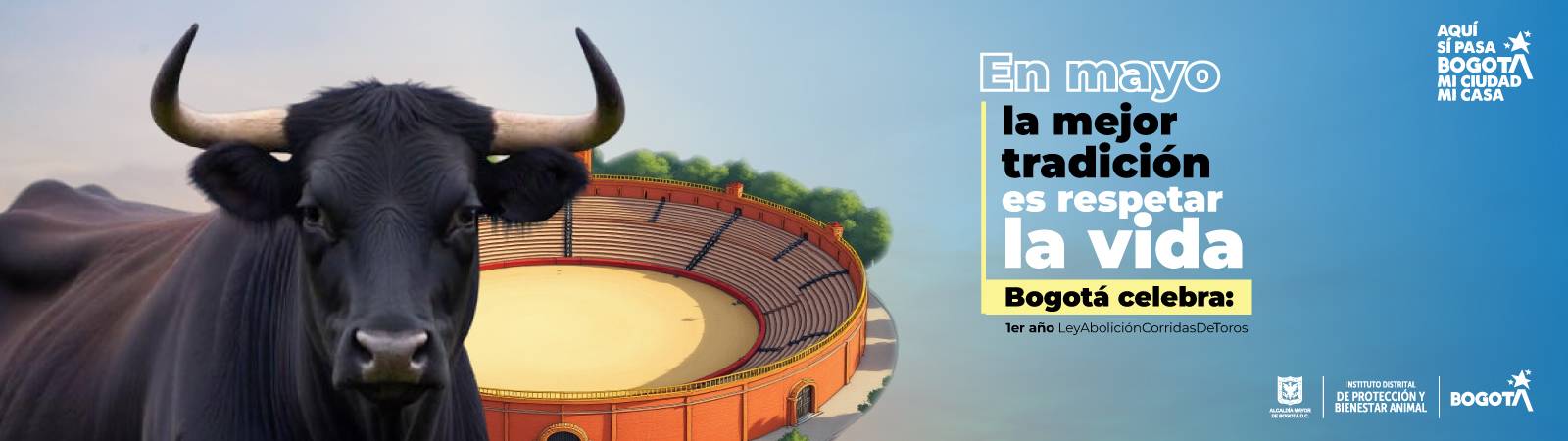 Banner Abolición Corridas de Toros